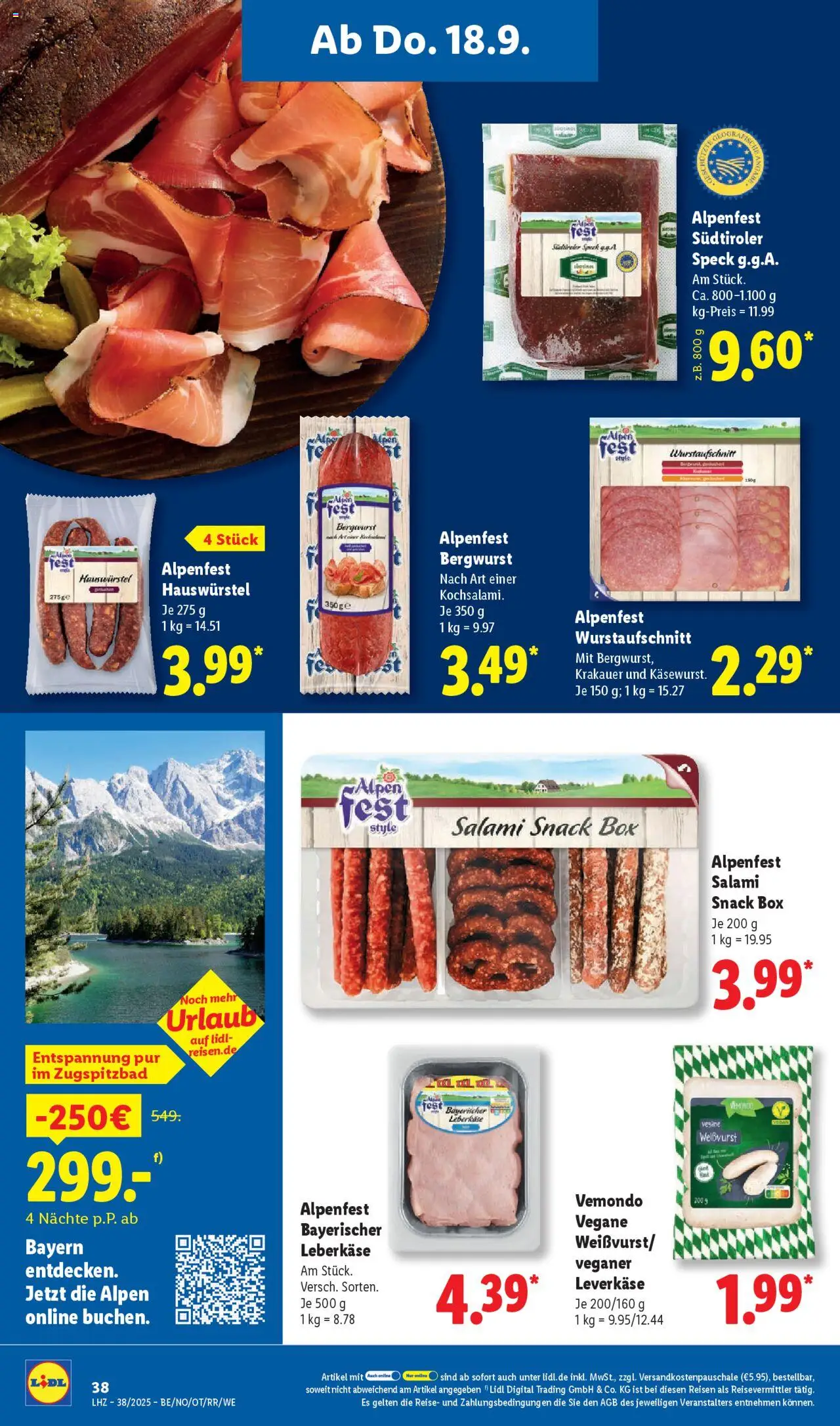 Lidl Prospekt Zossen – gültig ab 15.09.2025 | Seite: 54 | Produkte: Box, Salami, Leberkase