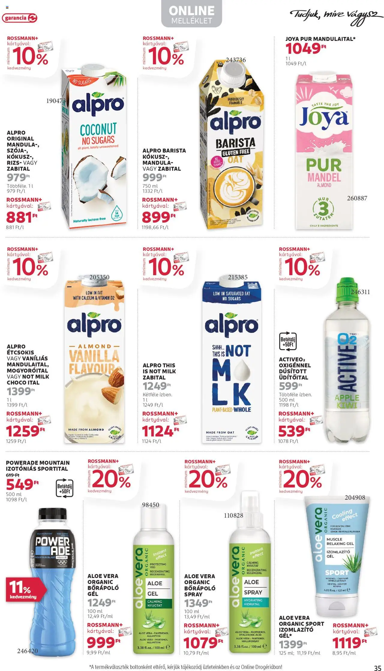 Rossmann akciós ujság - amely érvényes a következő dátumtól: 02.06.2025 | Oldal: 39 | Termékek: Alpro, Kokusz, Mandula, Aloe vera