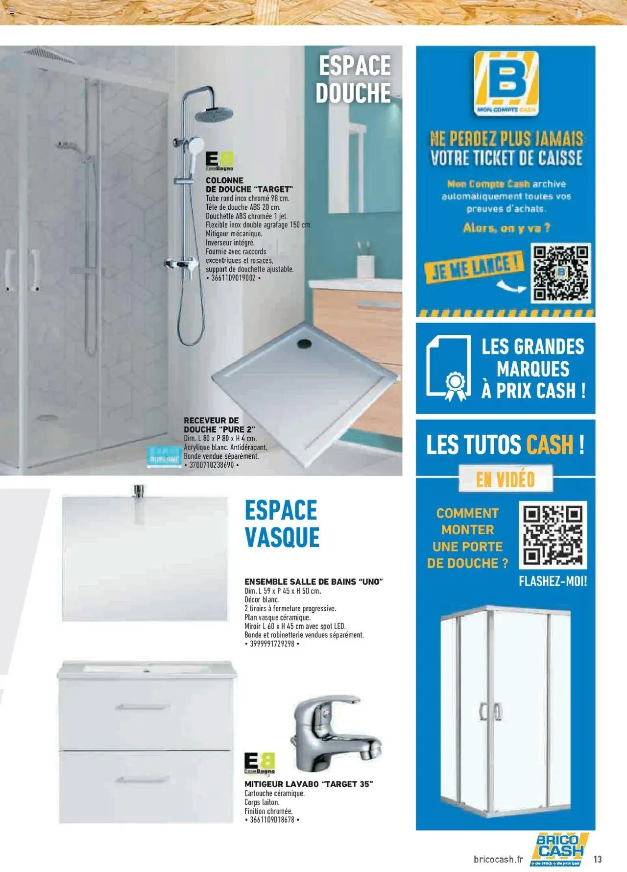 {H1} | Page: 13 | Produits: Vidéo, Porte, Douche, Cartouche