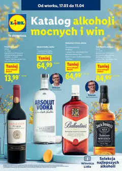 Pogląd oferty "Lidl Katalog alkoholi mocnych i win" - ważna od 17.03.2026