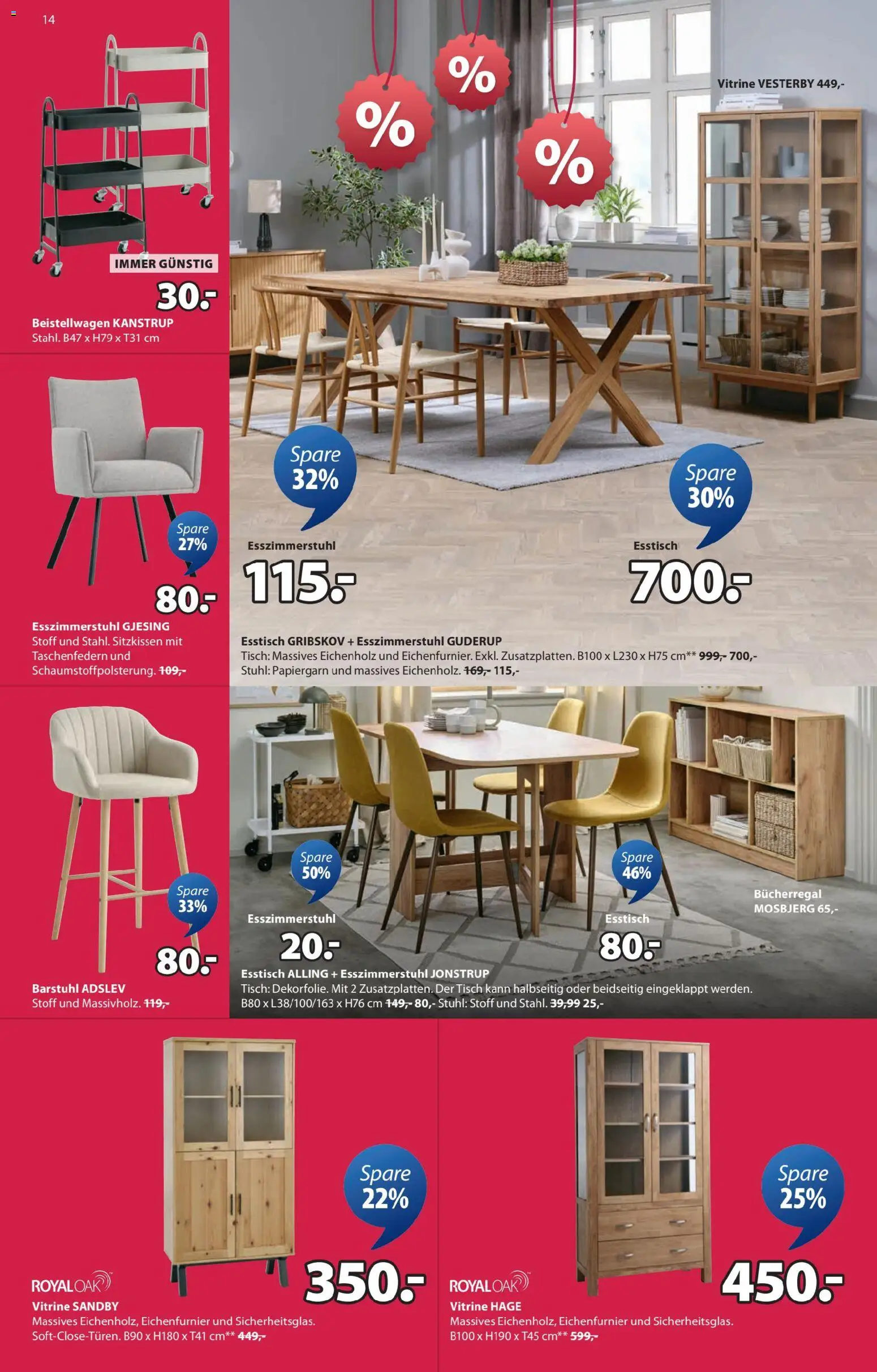 JYSK  Angebote gültig ab 05.01.2026 | Seite: 14 | Produkte: Tisch, Stuhl