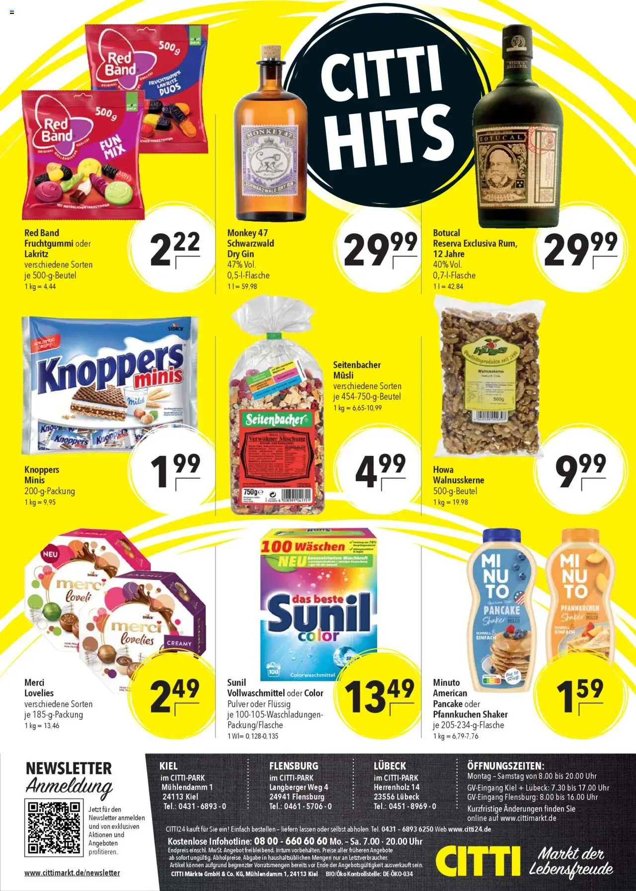 CITTI Markt Prospekt Citty Hits – gültig ab 01.10.2025 | Seite: 4 | Produkte: Musli, Merci, Pfannkuchen, Knoppers