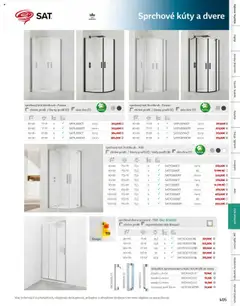 Sprchový kút štvrťkruh - TGD, chróm profil / čierny profil (C) / biely profil (B) sklo číre (T) │ platný od 01.08.2024 | Strana: 511