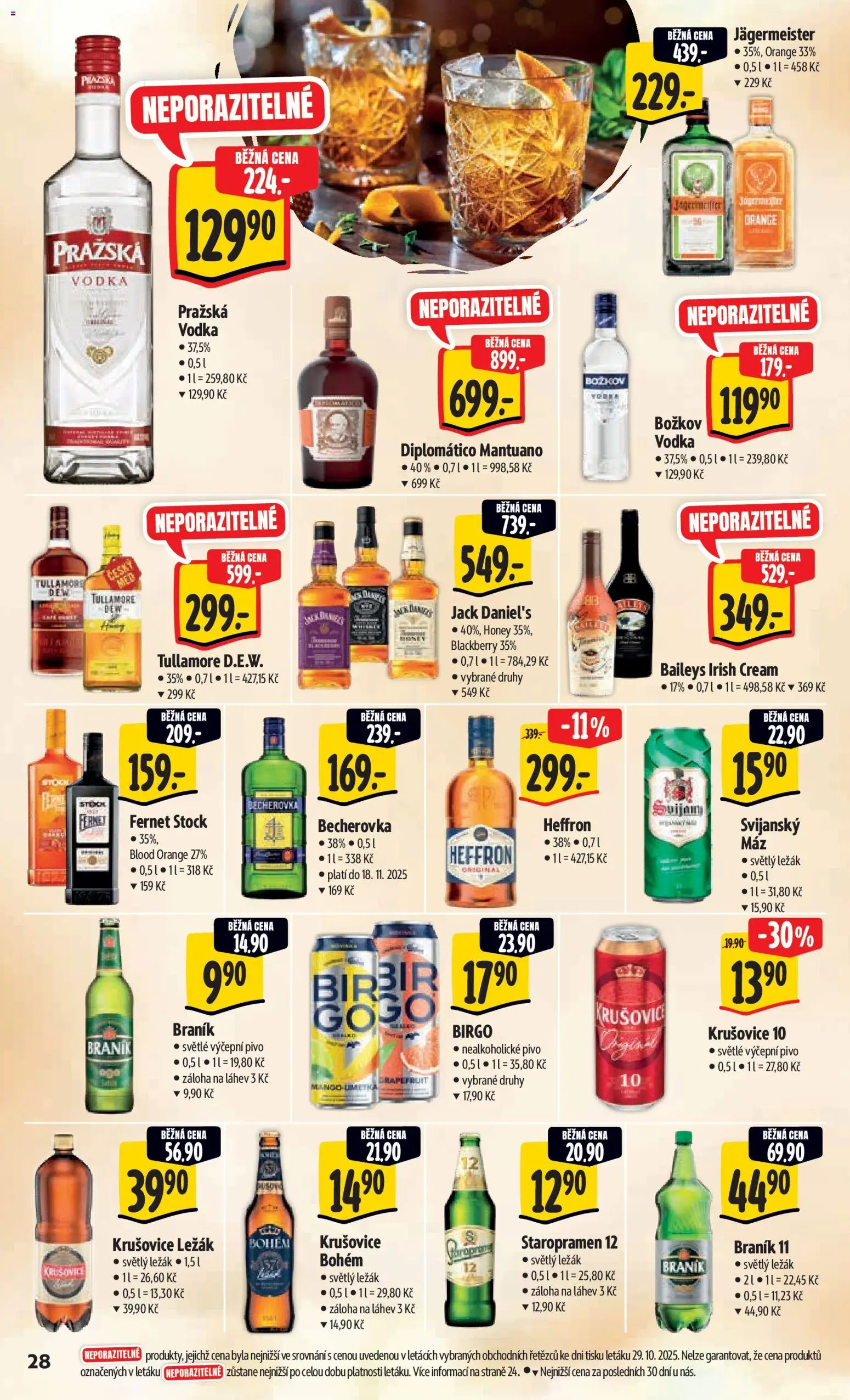 Albert leták - Hypermarket od 05.11.2025 | Strana: 37 | Produkty: Jägermeister, Mango, Irish cream, Jack Daniel’s