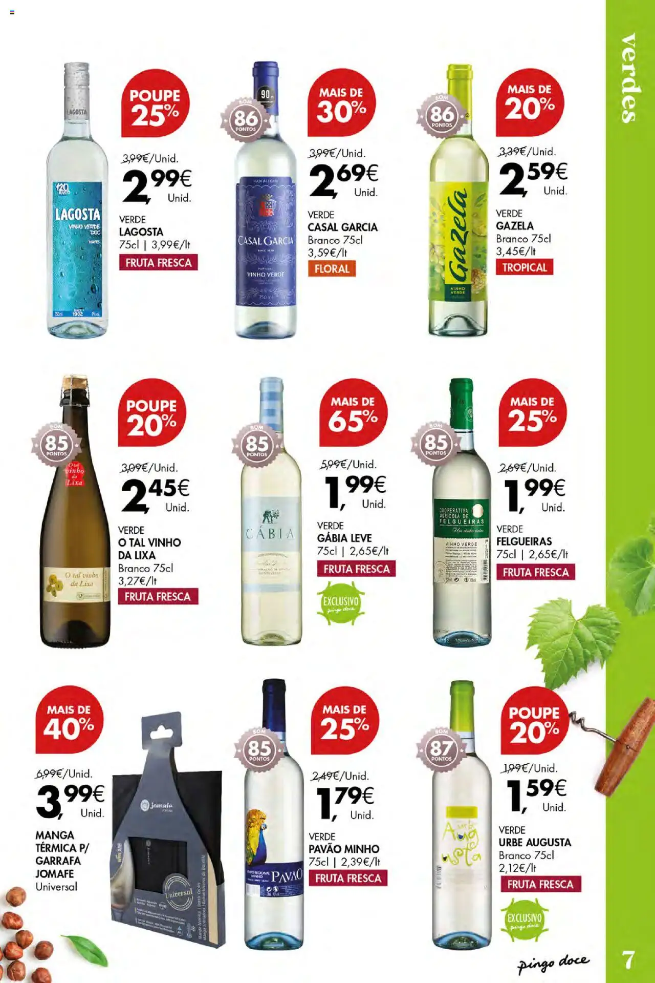 Pingo Doce - Vinhos e Sabores de Portugal Açores │ válido de 11.09.2025 | Página: 7 | Produtos: Lixa, Lagosta, Vinho
