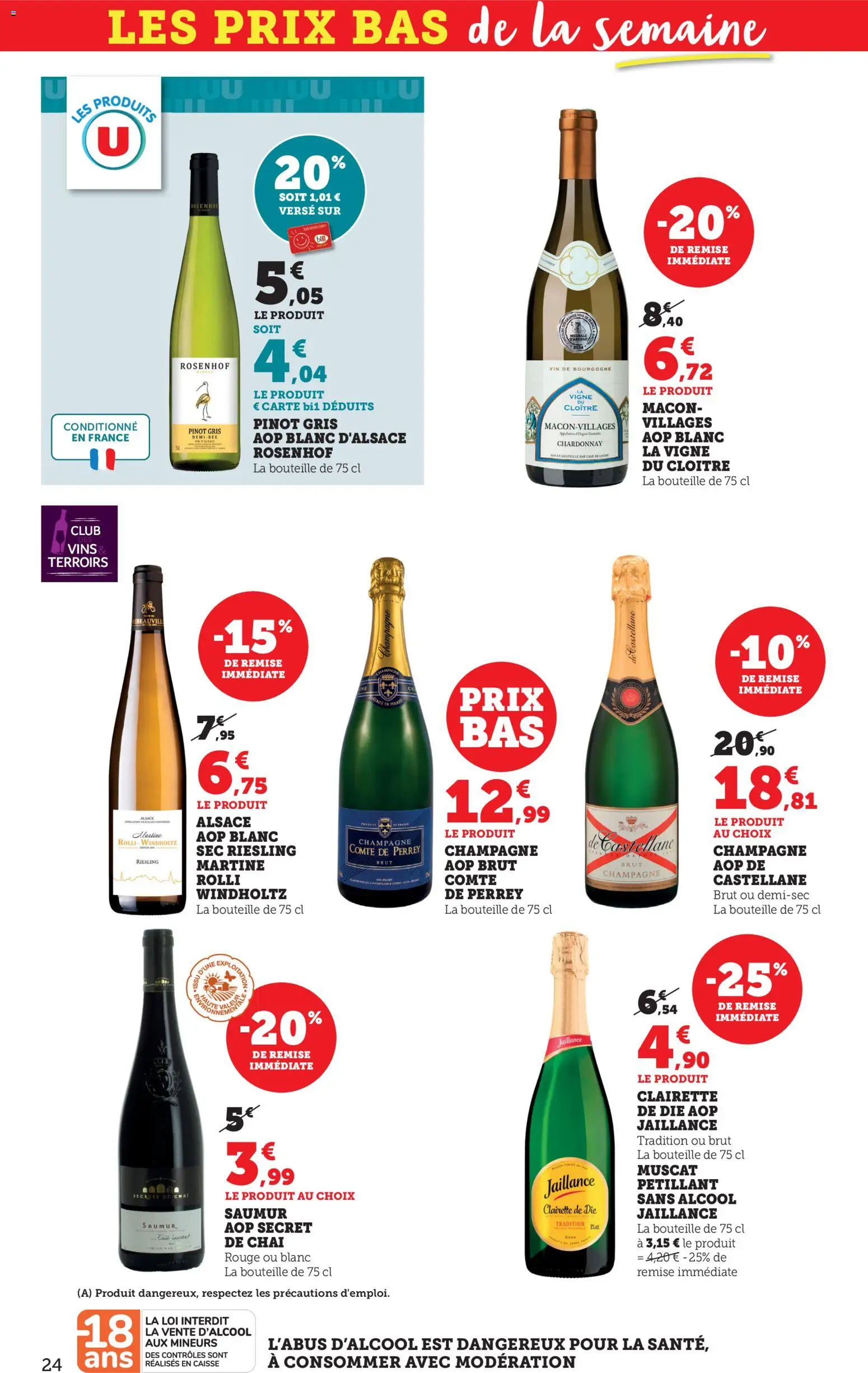 {H1} | Page: 24 | Produits: Alcool, Champagne, Clairette de die, Vin