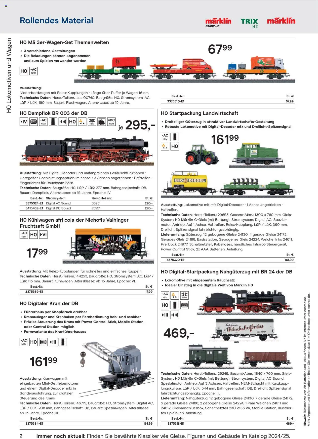 Conrad  Modellbahn Katalog – gültig ab 25.08.2025 | Seite: 4 | Produkte: Cola, Fruchtsaft