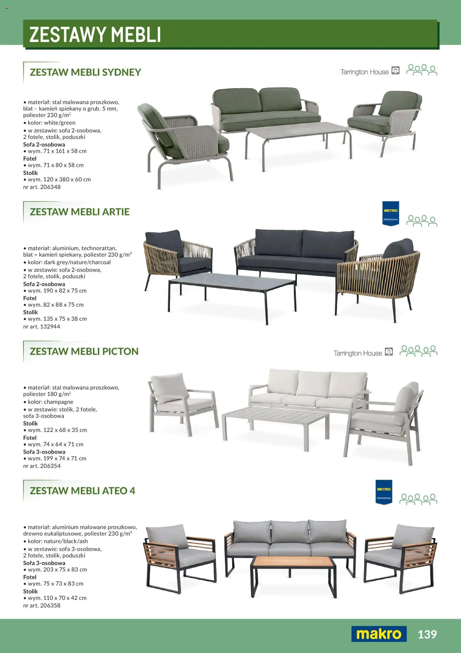 Makro Gazetka - Profesjonalna Gastronomia od 01.02.2026 | Strona: 139 | Produkty: Sofa, Fotel, Champagne