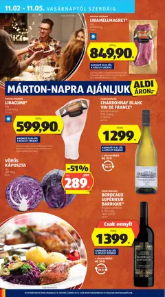Aldi Akciós újság - amely érvényes a következő dátumtól: 30.10.2025 | Oldal: 40