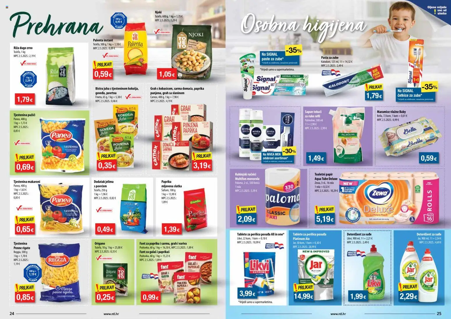 NTL katalog | vrijedi od 24.12.2025 | Stranica: 13 | Proizvodi: Pasta za zube, Tablete za perilicu posuđa, Zewa, Pasta