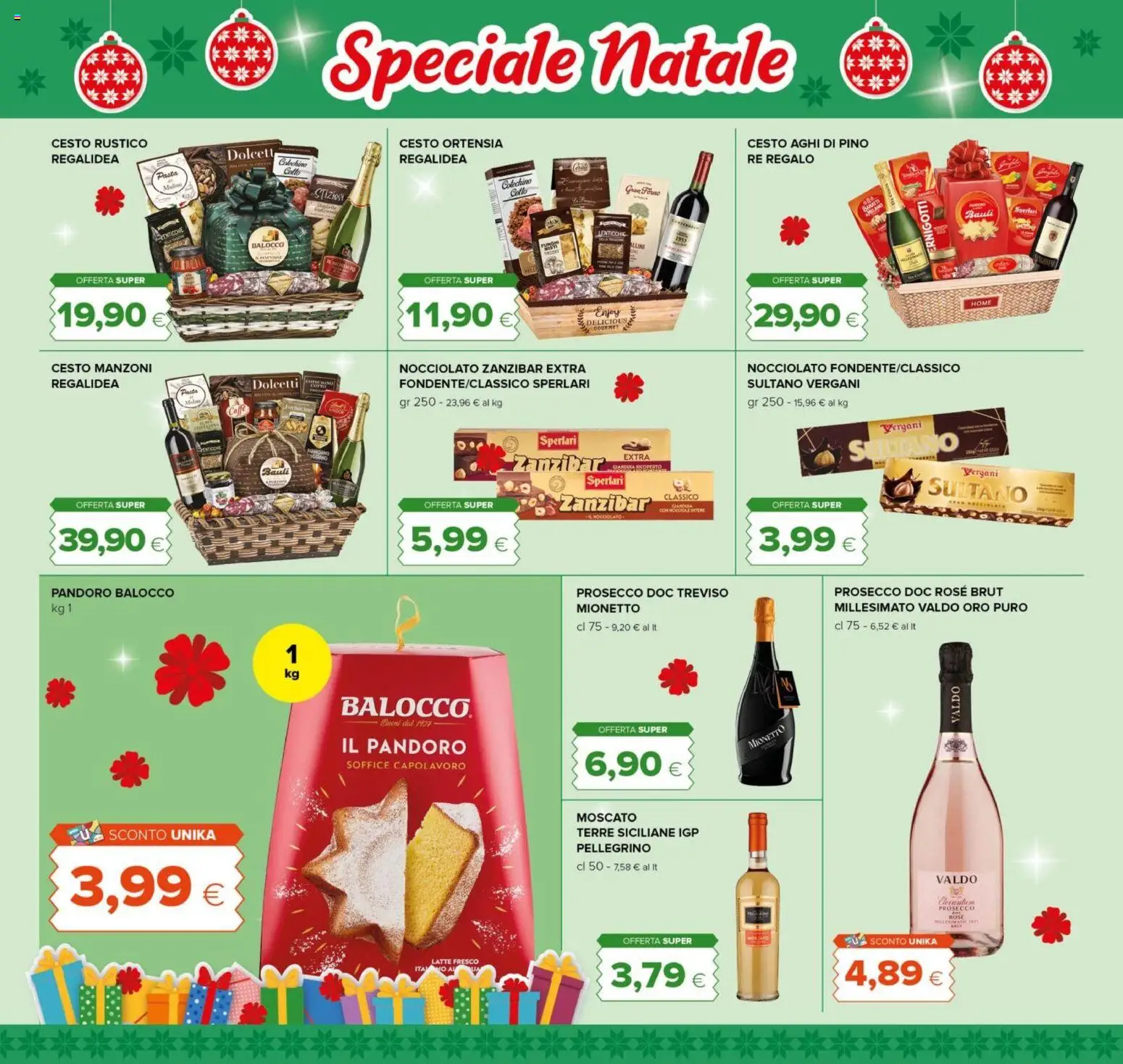 Volantino Tigre del 16.12.2025 | Pagina: 2 | Prodotti: Caffè, Prosecco, Lenticchie, Pandoro