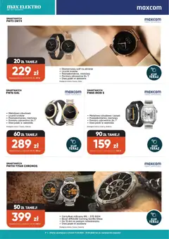 Pogląd oferty "Max elektro gazetka" - ważna od 11.03.2026 | Strona: 9 | Produkty: Pasek, Smartwatch