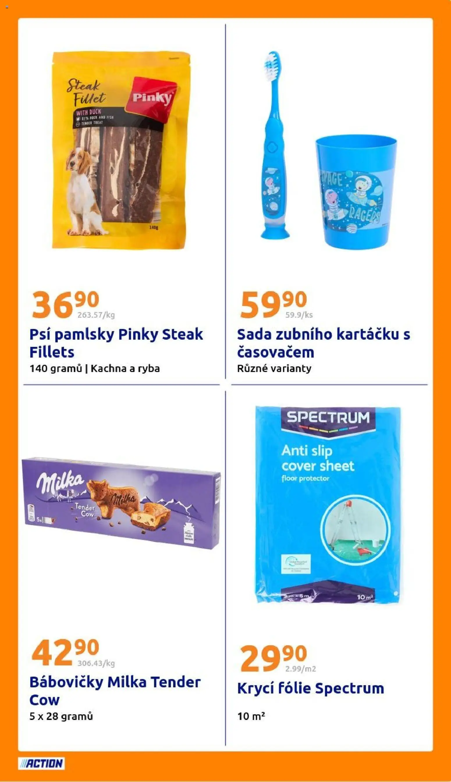 Action leták od 04.03.2026 | Strana: 23 | Produkty: Milka, Fólie, Ryba, Kachna