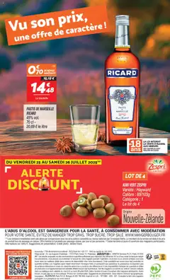  | Page: 12 | Produits: Ricard, Pastis, Kiwi vert, Kiwi