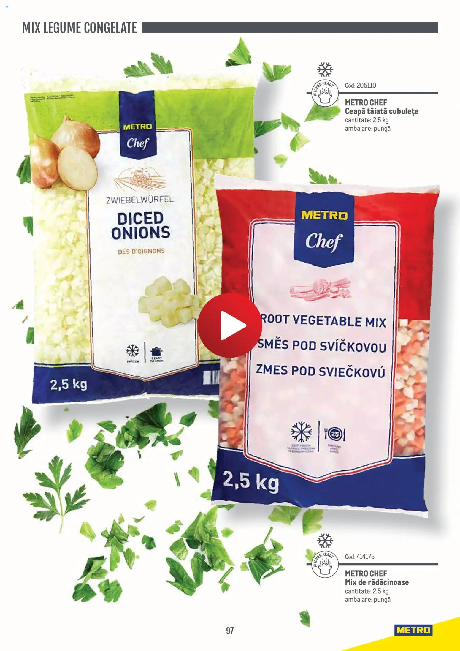 Noul catalog Metro – valabil de la 14.11.2024 | Pagină: 97 | Produse: Pungă, Ceapă, Legume