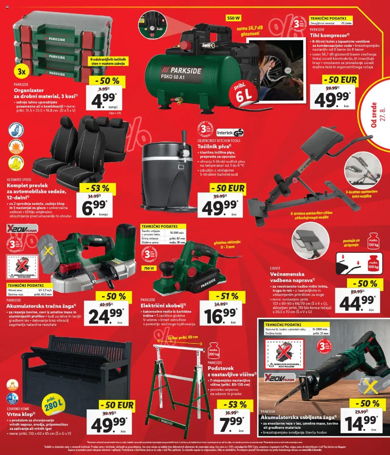 Lidl katalog │ velja od 21.08.2025 | Stran: 7 | Izdelki: Teza, Prevleka, Akumulator