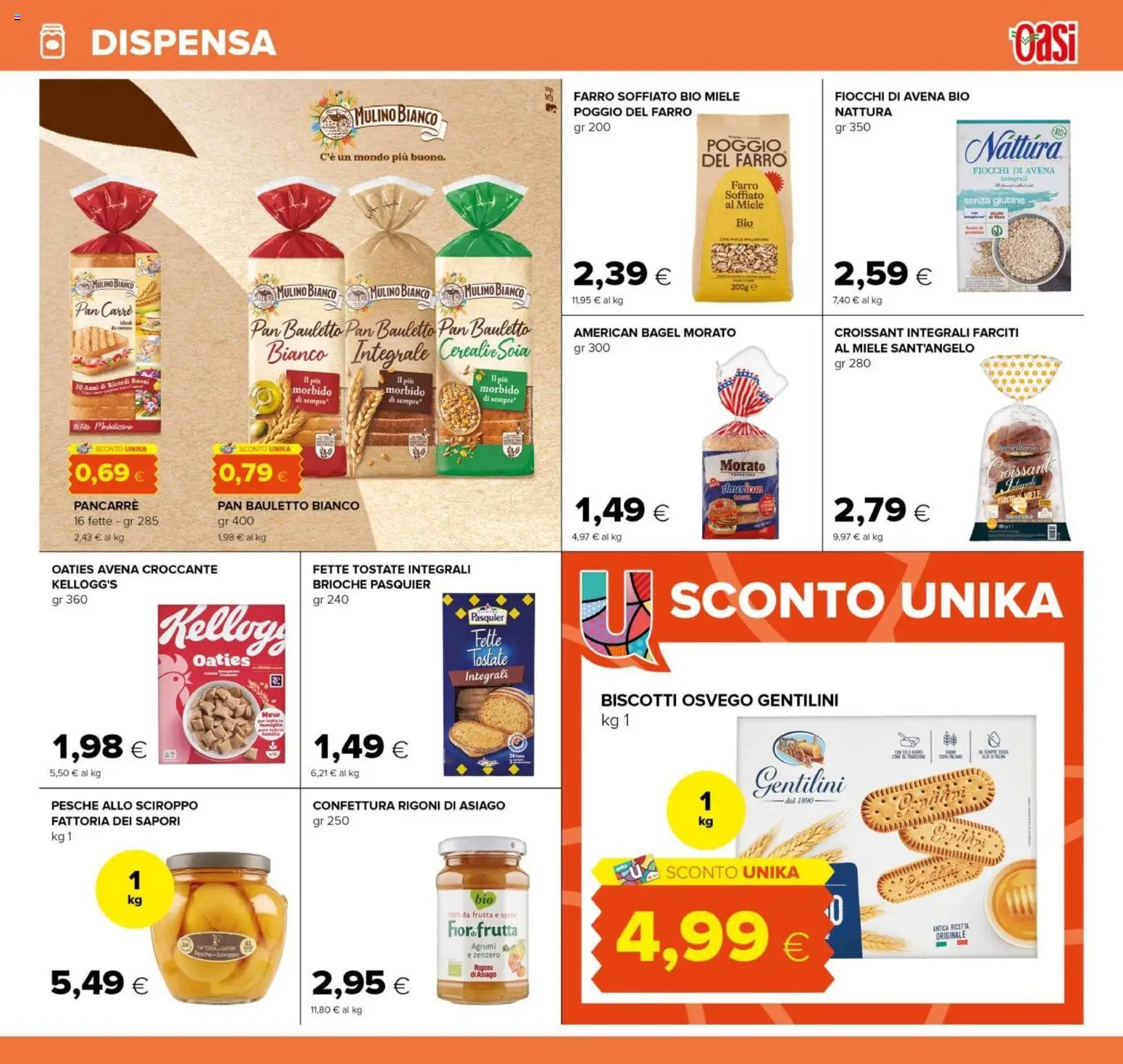 Volantino Oasi del 15.12.2025 | Pagina: 29 | Prodotti: Fiocchi, Spezie, Frutta, Croissant