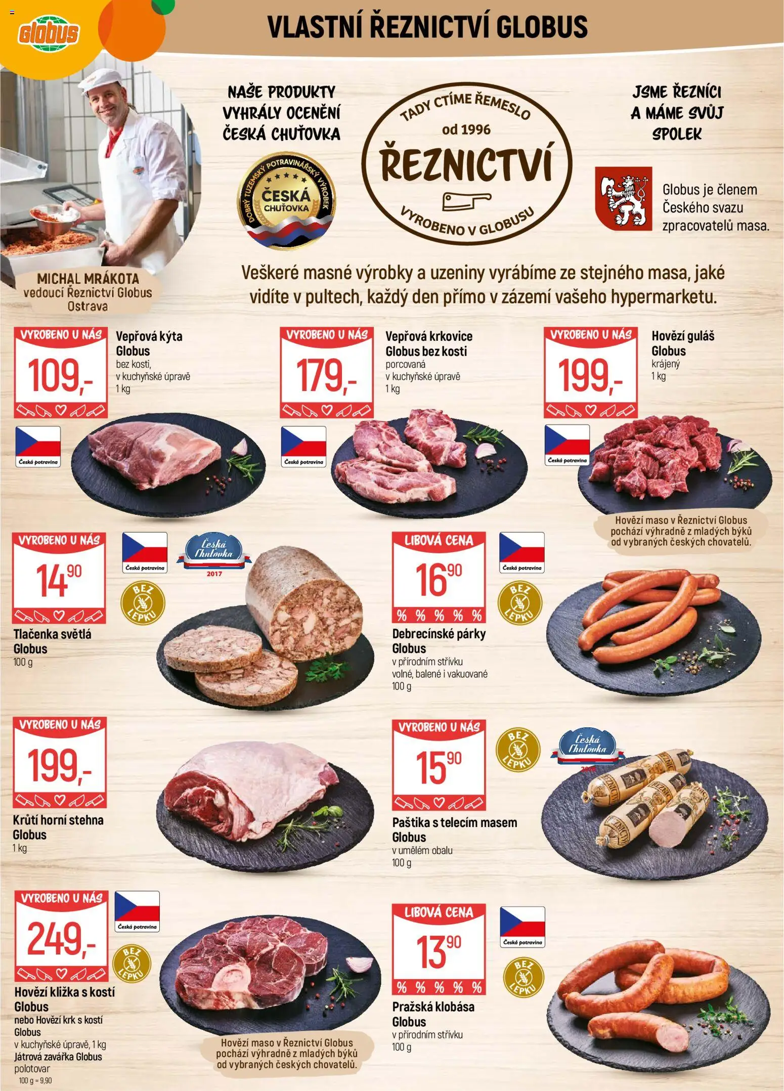 Globus leták - Ostrava od 18.03.2026 | Strana: 5 | Produkty: Maso, Guláš, Krkovice, Kýta