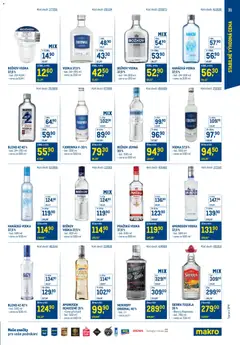 Náhled letáku Makro leták - Stabilně výhodná cena - maloobchod od 24.09.2025 | Strana: 31 | Produkty: Vodka, Tequila, Božkov, Pražská vodka
