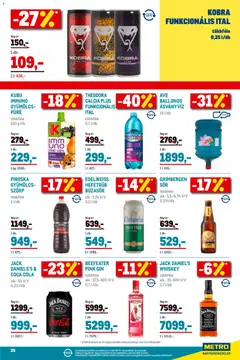 Metro - Élelmiszer és Szezonális katalógus 2025/12 - amely érvényes a következő dátumtól: 01.12.2025 | Oldal: 25 | Termékek: Szörp, Whiskey, Coca Cola, Cola