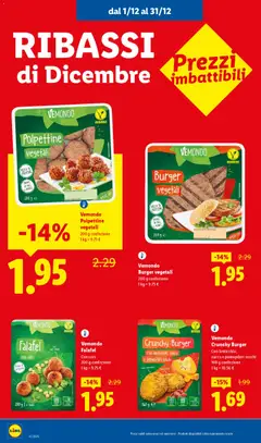 Anteprima del volantino Vemondo Falafel, Con ceci, 200 g confezione valido a partire dal 01.12.2025 | Pagina: 8 | Prodotti: Ceci, Pomodori, Zucca, Pomodori secchi