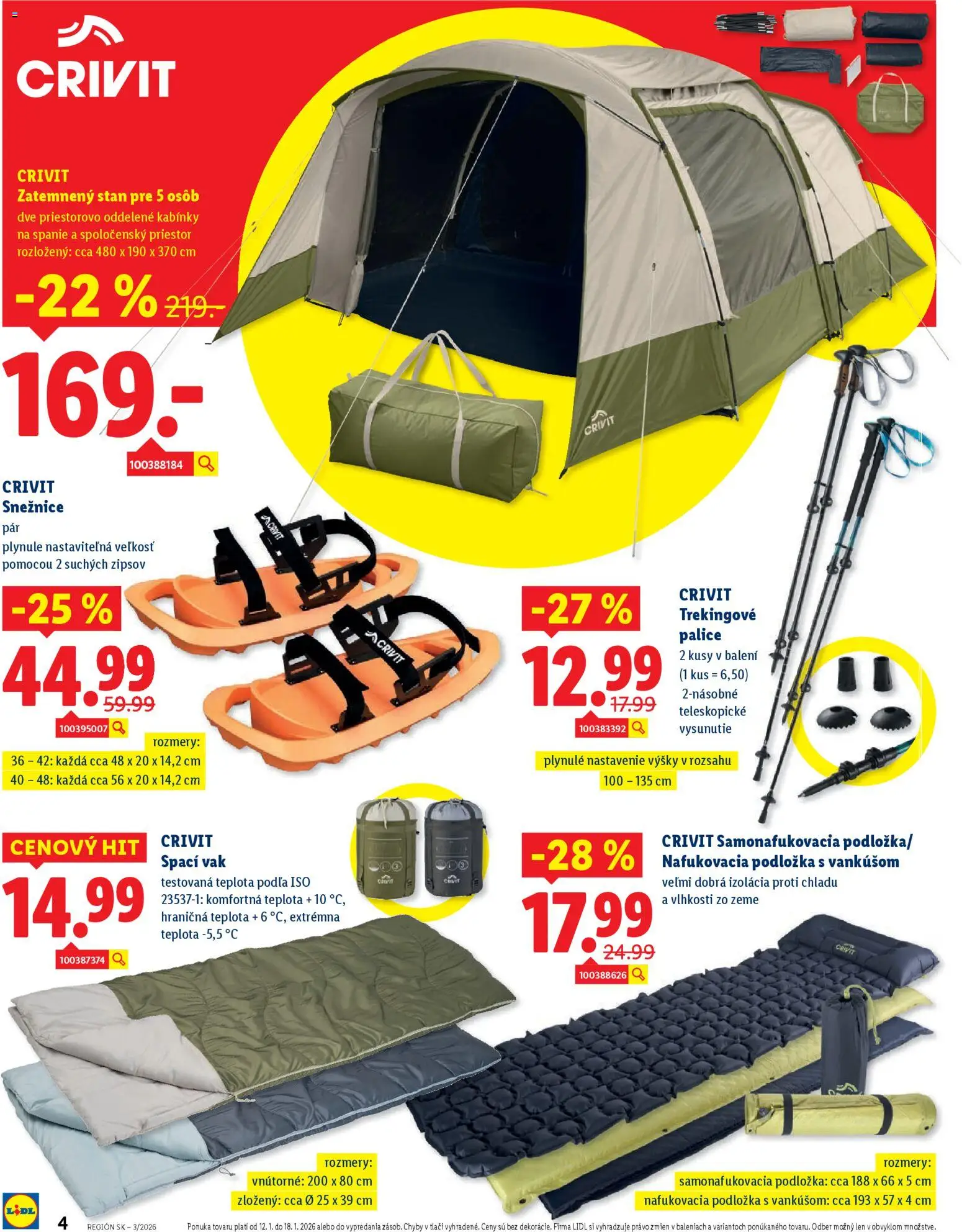 Nové Lidl akcie – leták je platný od 12.01.2026 | Strana: 4 | Produkty: Stan
