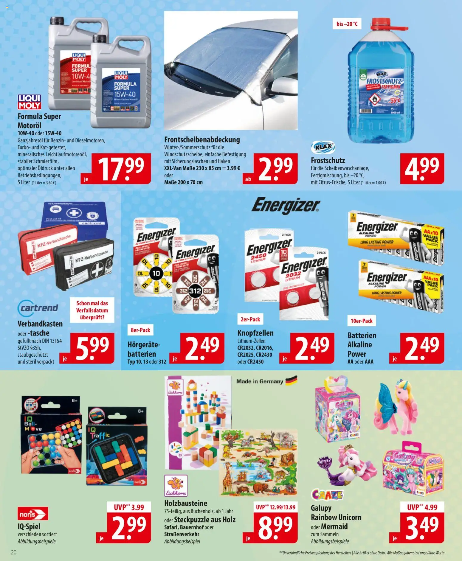 Famila Prospekt 	 – gültig ab 05.01.2026 | Seite: 20 | Produkte: Tasche, Batterien