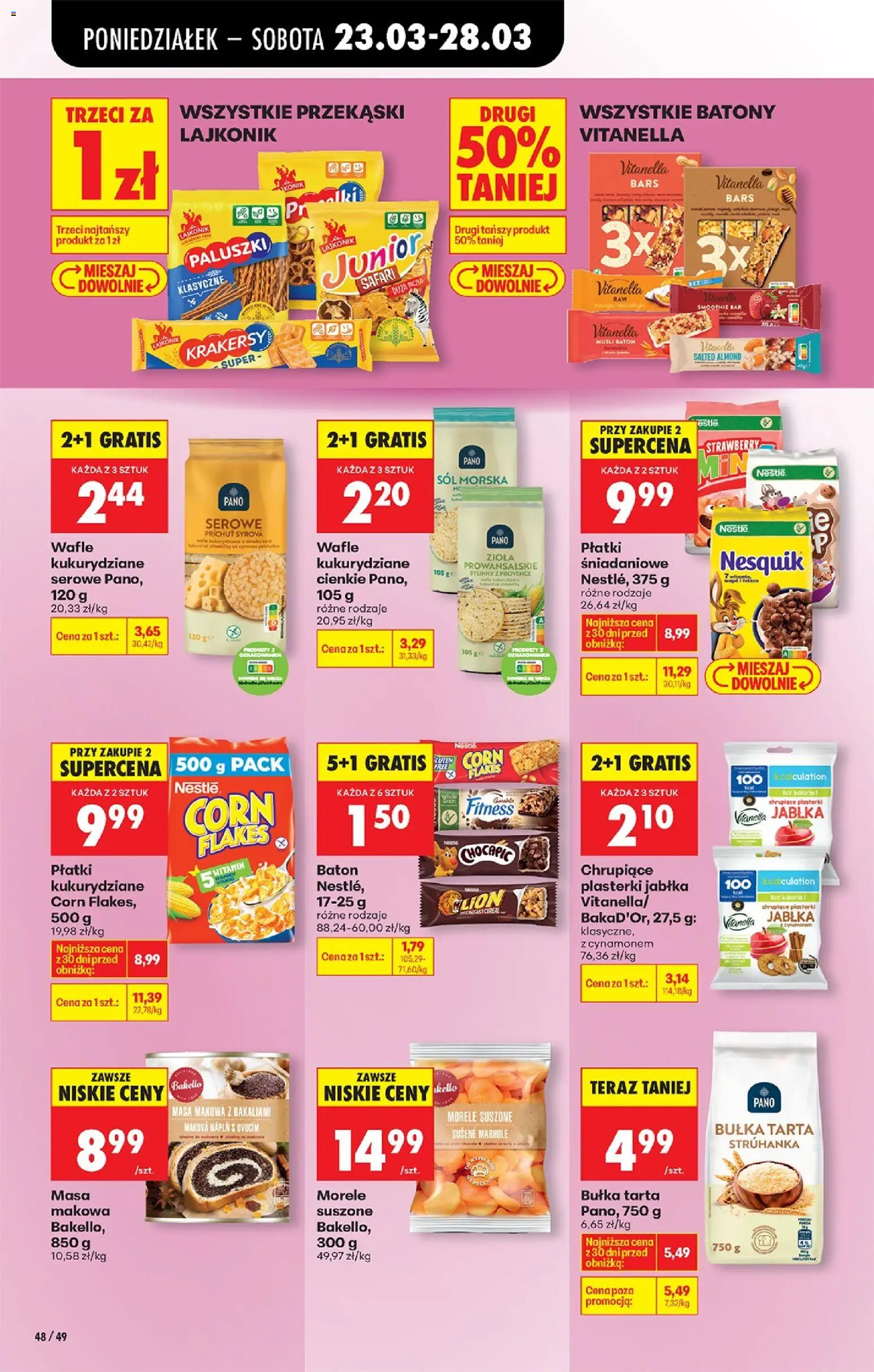 Biedronka Polsko leták od 23.03.2026 | Strana: 70 | Produkty: Jablka, Nesquik, Smoothie, Chocapic