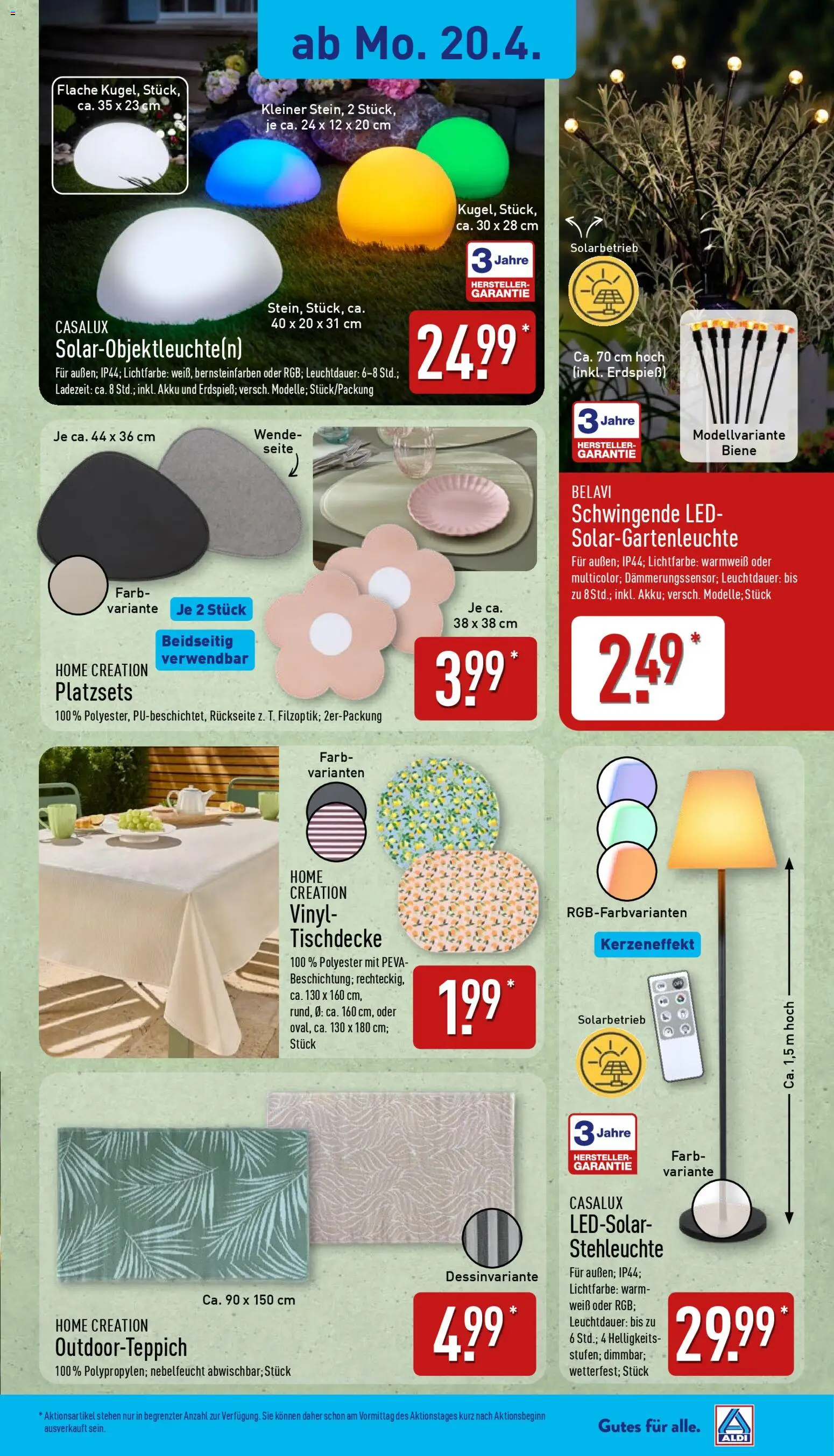 Aldi Ausblick – gültig ab 20.04.2026 | Seite: 4 | Produkte: Belavi, Home creation