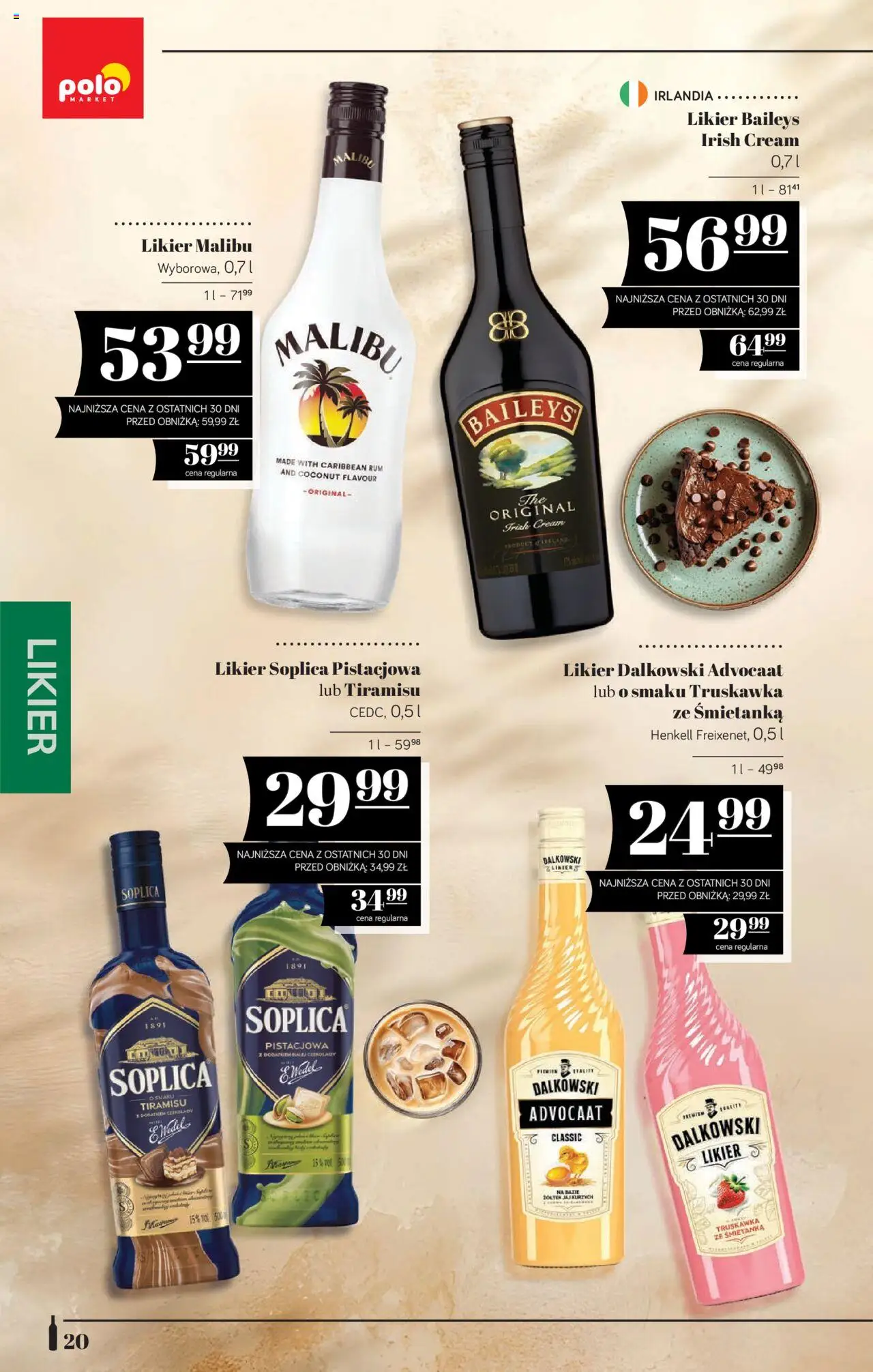 POLOmarket Katalog - Alkoholi od 22.08.2025 | Strona: 20 | Produkty: Baileys, Tiramisu, Rum