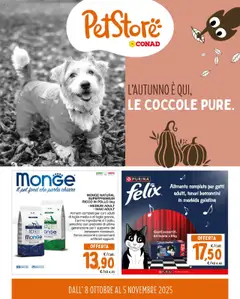 Anteprima del volantino Conad PetStore catalogo valido a partire dal 08.10.2025
