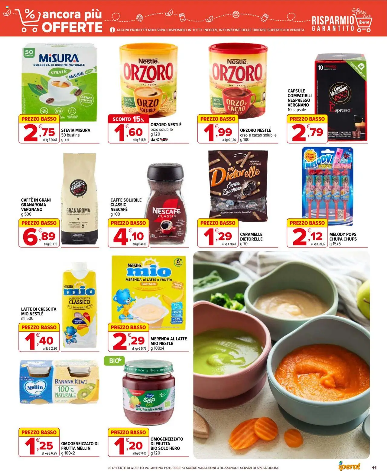 Volantino Iperal del 18.06.2025 | Pagina: 11 | Prodotti: Caffè, Caramelle, Latte, Cacao