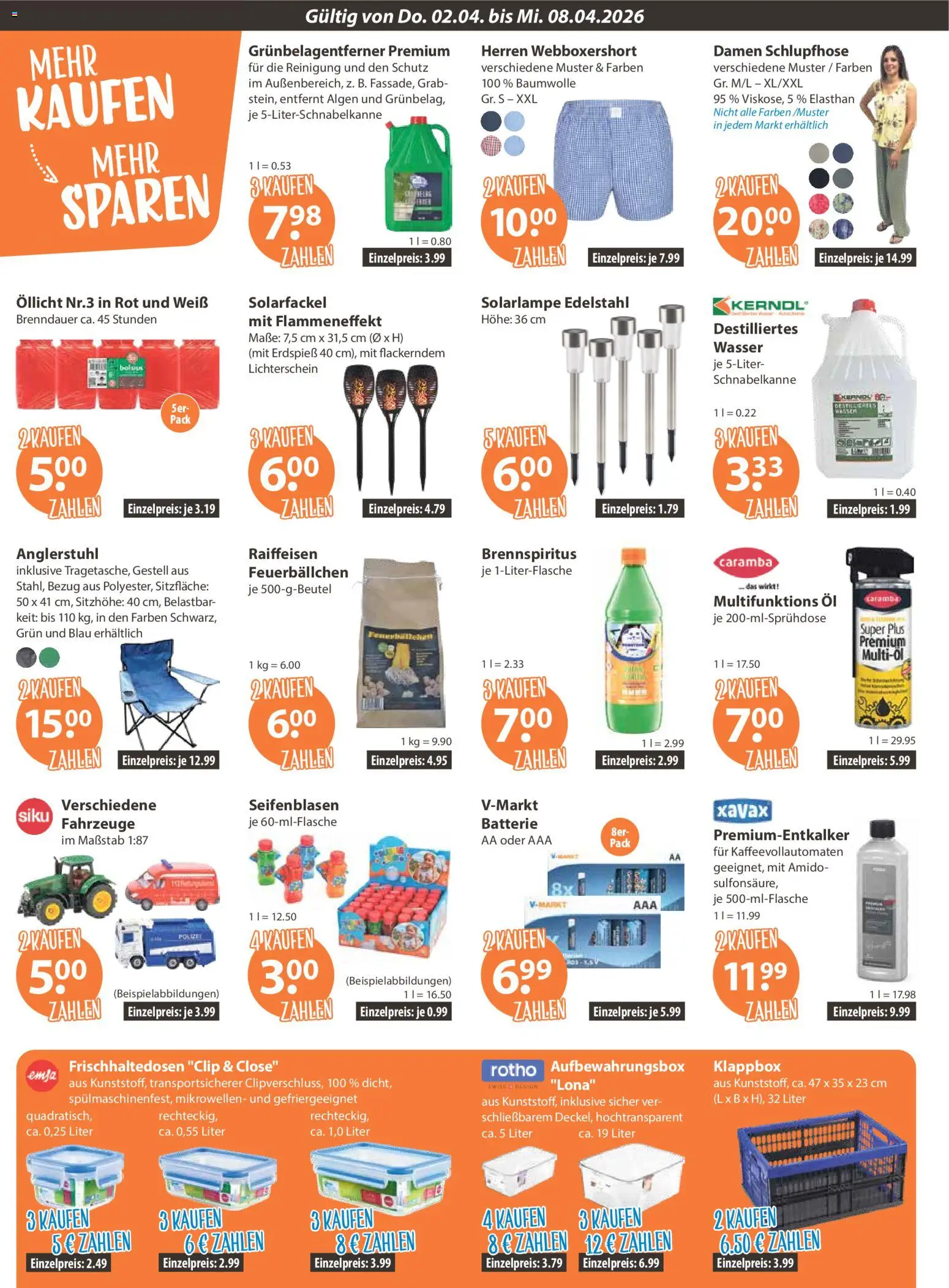 V-Markt Angebote – gültig ab 02.04.2026 | Seite: 18 | Produkte: Öl, Batterie, Wasser