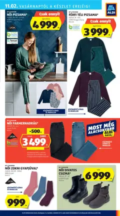 NŐI ZOKNI GYAPJÚVAL*, méret: 35/38-39/42 999 Ft/pár - amely érvényes a következő dátumtól: 30.10.2025 | Oldal: 43