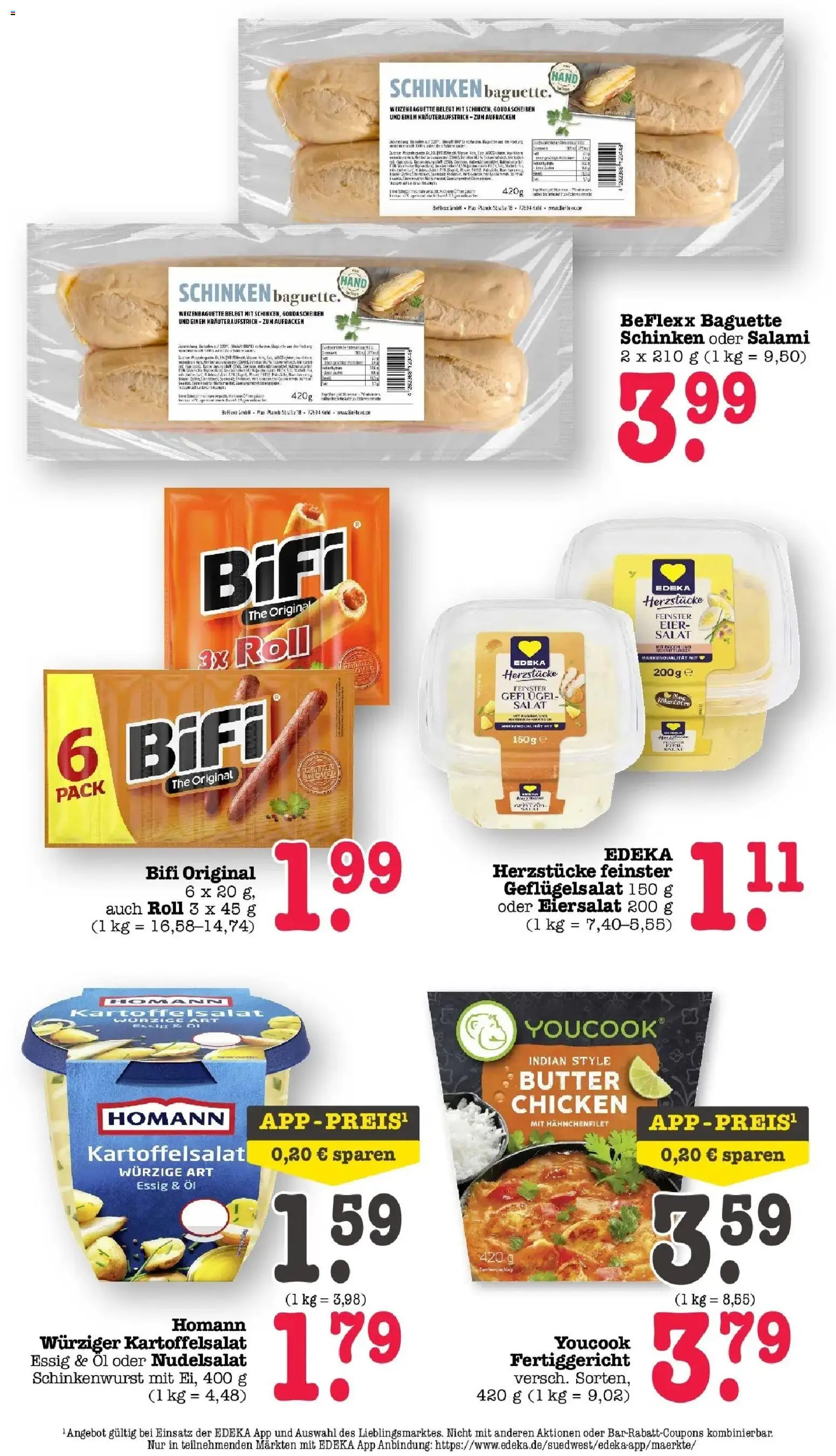 E center Prospekt Mainz-Weisenau	 – gültig ab 12.04.2026 | Seite: 36 | Produkte: Butter, Öl, Baguette, Salat