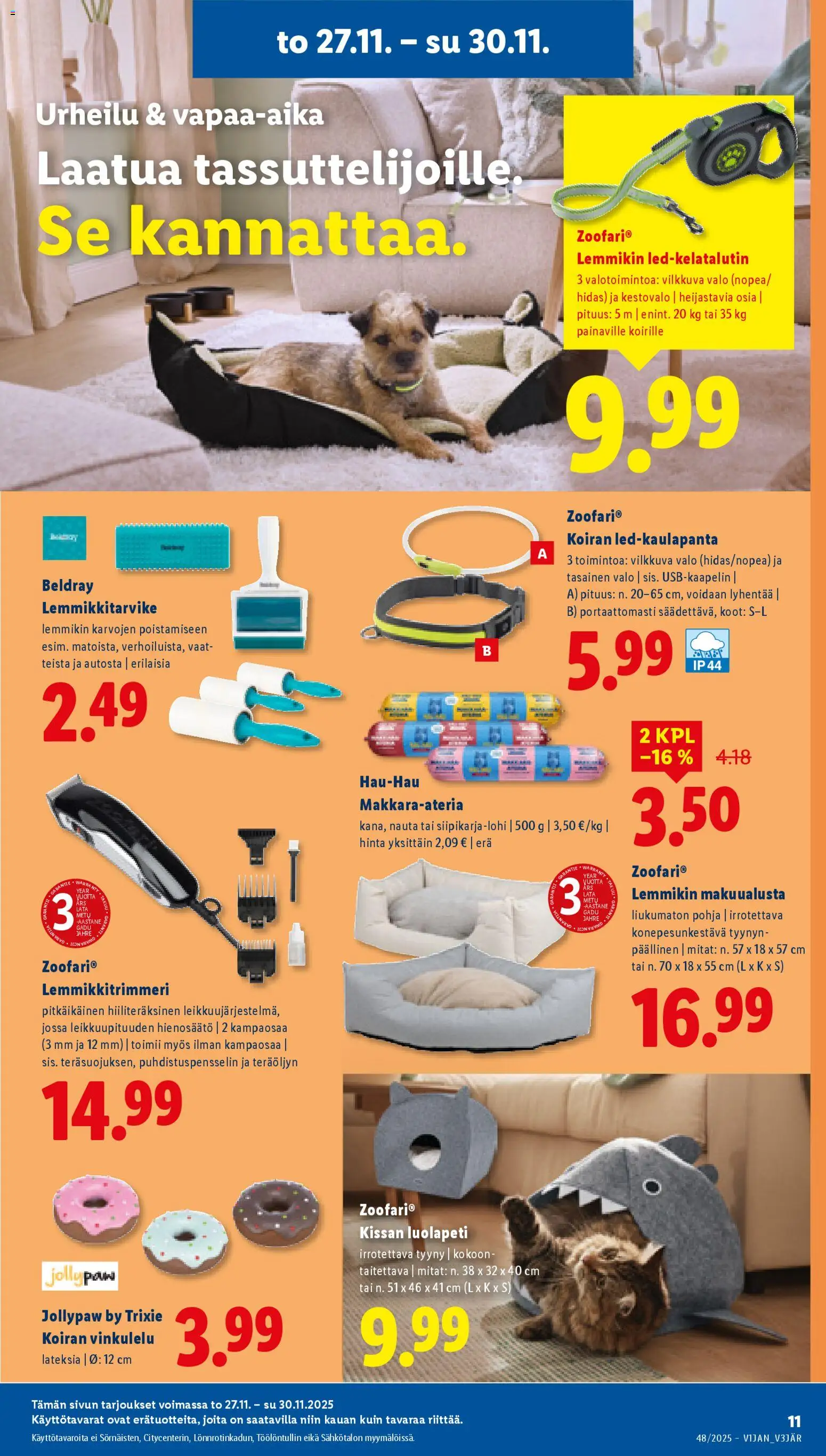 Lidl tarjoukset - Helsinki – voimassa 27.11.2025 alkaen | Sivu: 13 | Tuotteet: Makuualusta, Tyyny