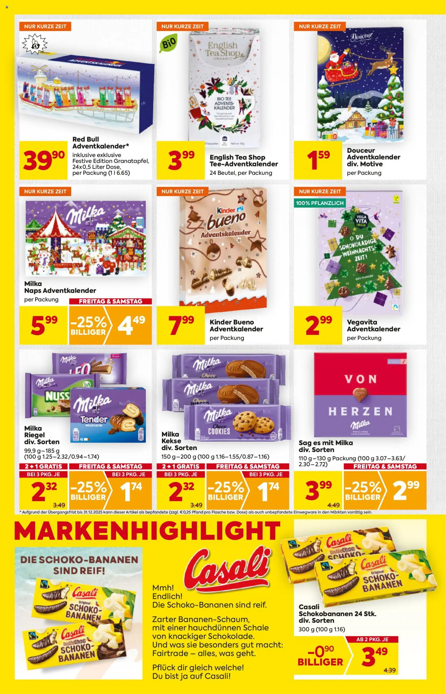 Billa Flugblatt - Oberösterreich gültig ab 06.11.2025 | Seite: 14 | Produkte: Kekse, Schokolade, Bananen, Tee