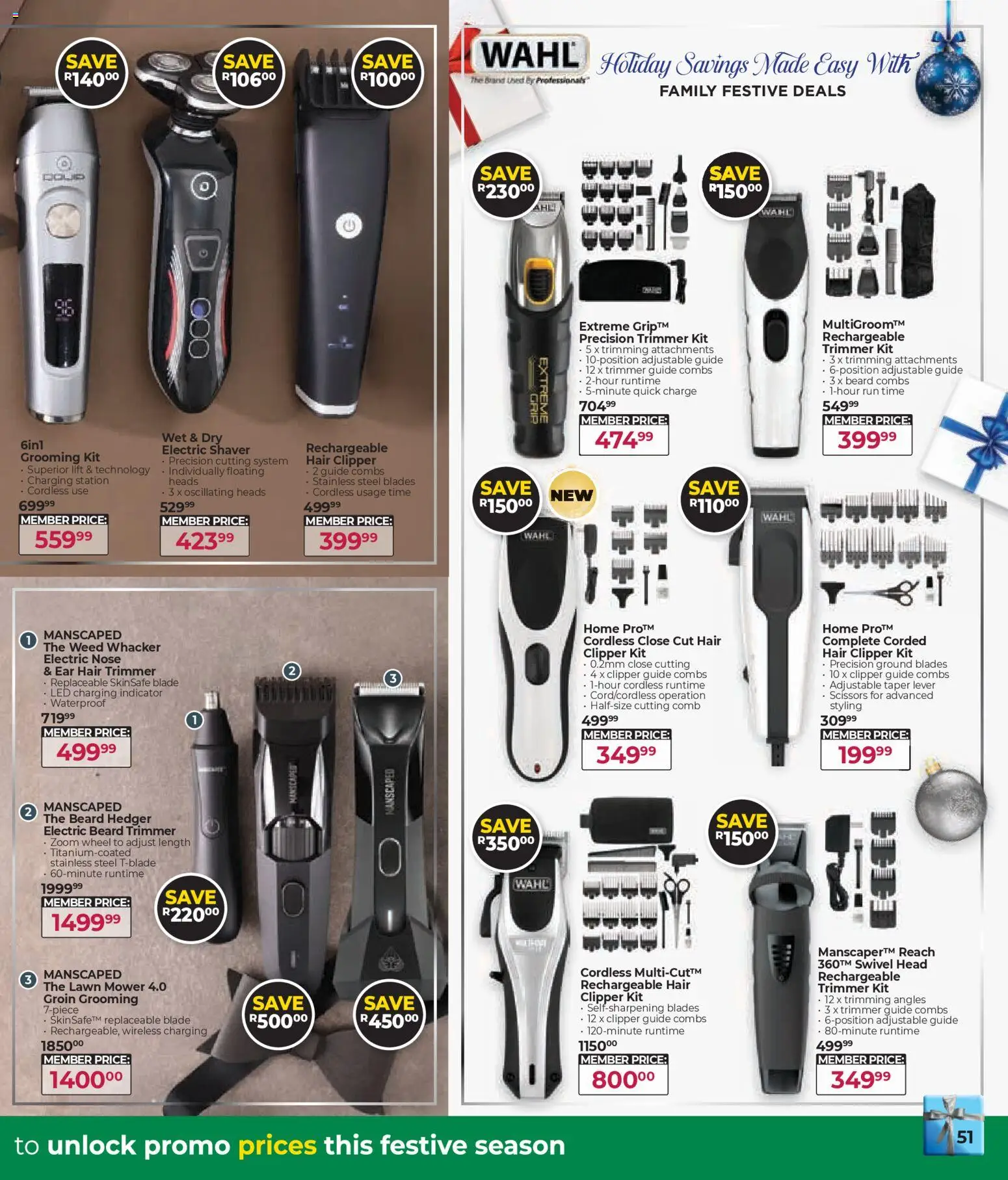 New Dis-Chem catalogue – valid from 29.10.2025 | Page: 51 | Products: Mower, Hair clipper