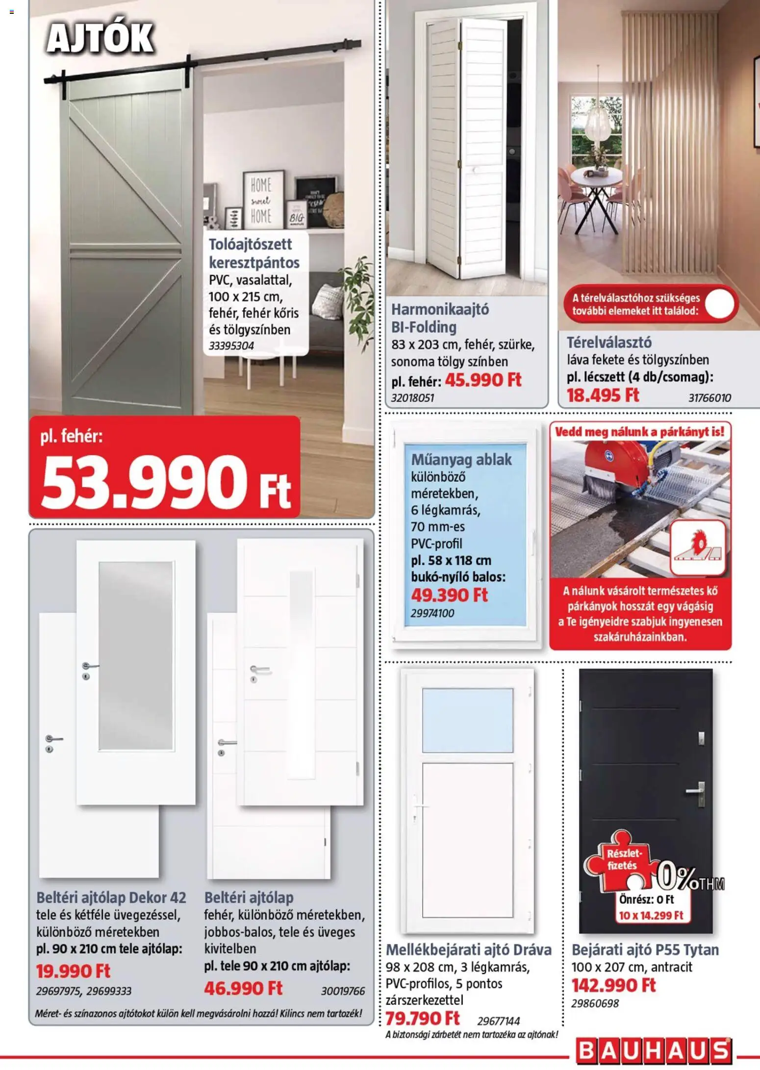 Bauhaus akciós ujság - amely érvényes a következő dátumtól: 02.04.2026 | Oldal: 29 | Termékek: Bejárati ajtó, Ablak, Ajtólap, Ajtók