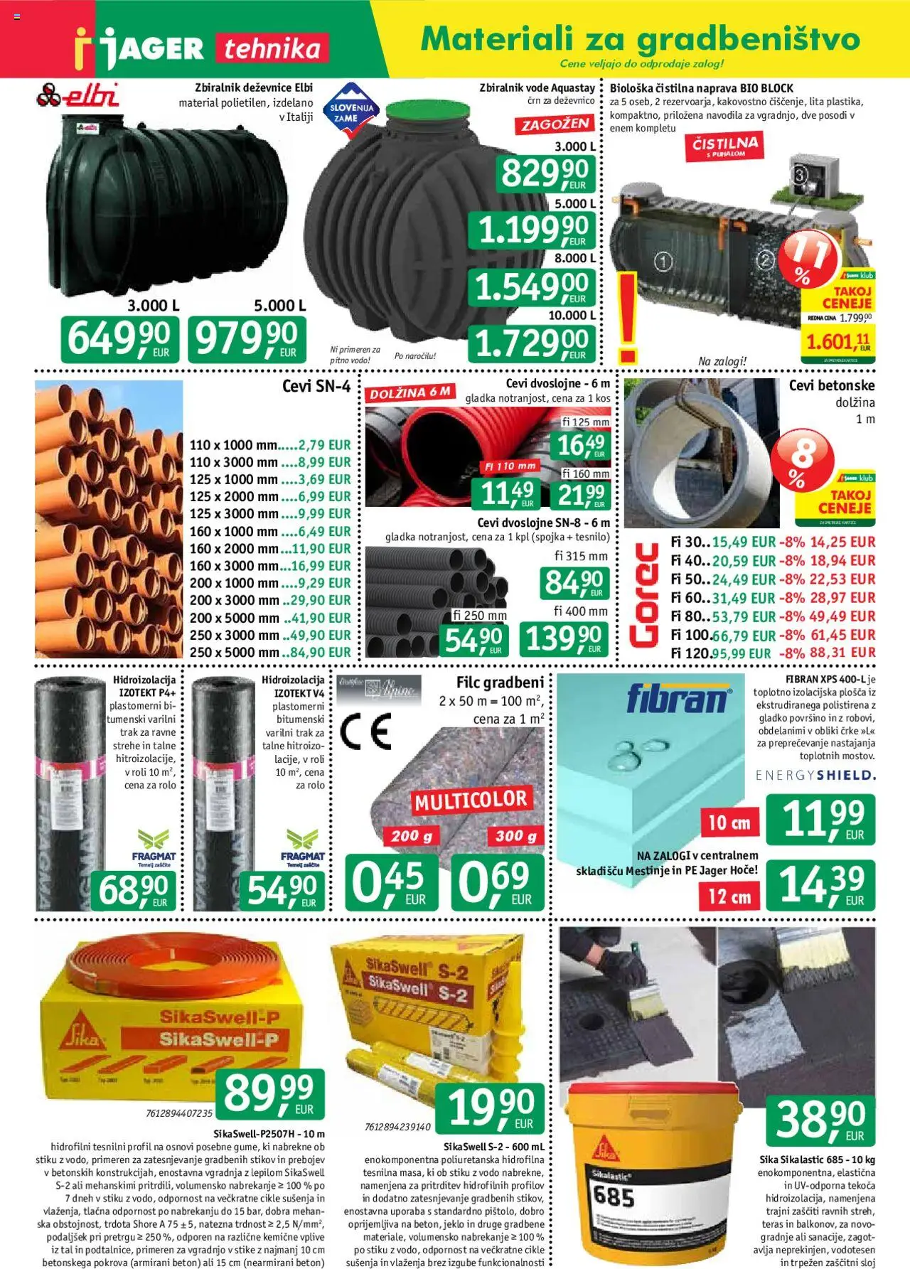Jager katalog tehnika │ velja od 16.07.2025 | Stran: 1 | Izdelki: Rolo, Kos, Beton