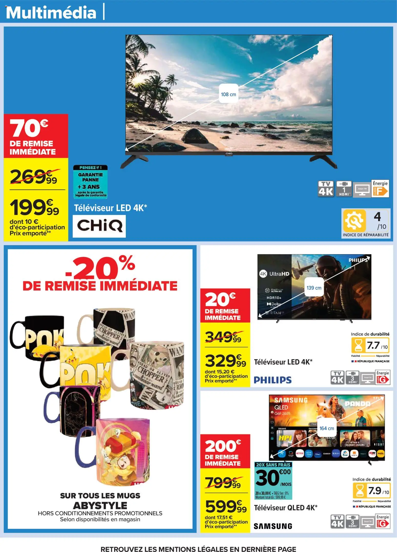 {H1} | Page: 84 | Produits: Mugs, Televiseur, Smart TV