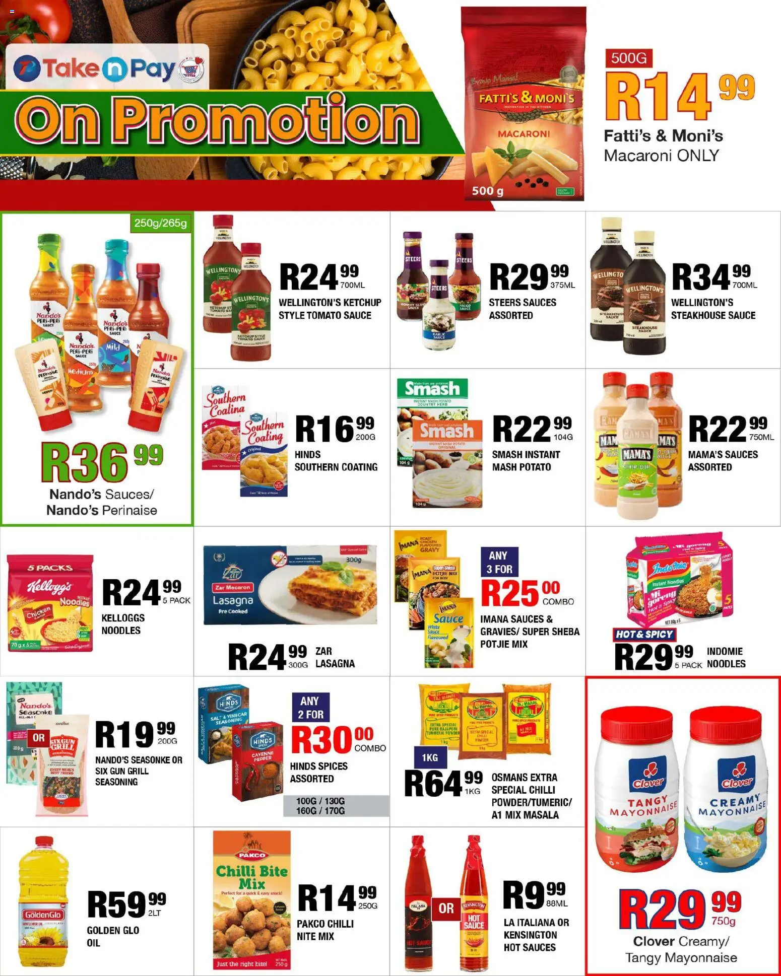 New Take n Pay catalogue – valid from 10.11.2025 | Page: 5 | Products: Chicken, Noodles, Gravy, Pepper