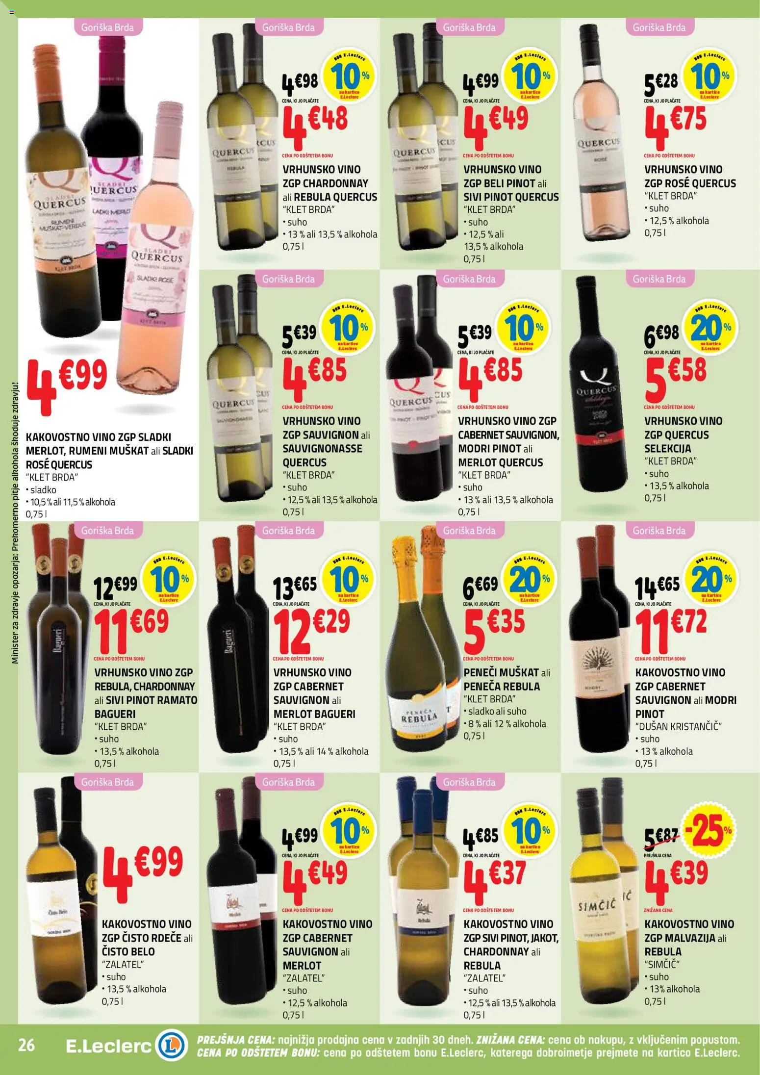 Novi E.leclerc katalog ponudbe – veljaven od 05.11.2025 | Stran: 26 | Izdelki: Vino