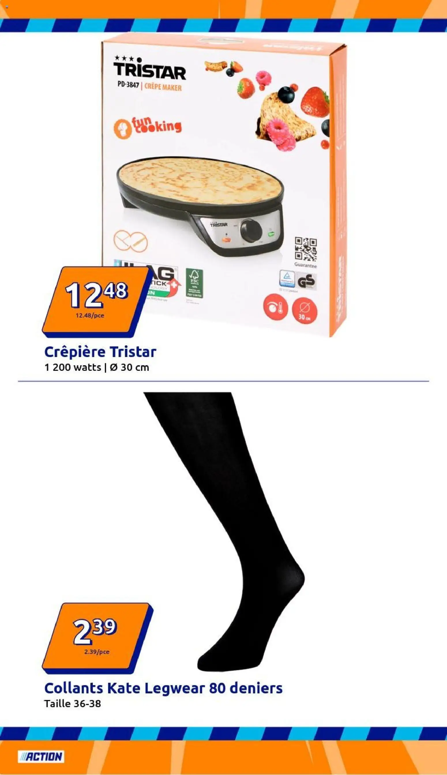 {H1} | Page: 18 | Produits: Collants, Crêpière