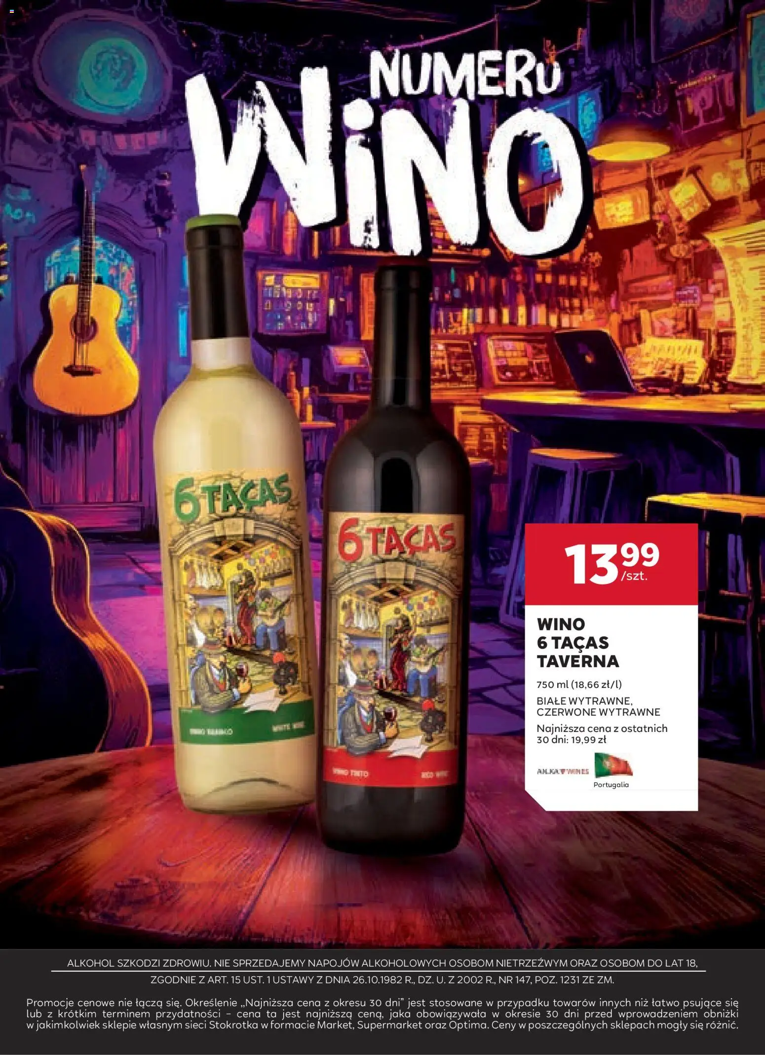 Stokrotka Gazetka - Oferta alkoholowa od 29.01.2026 | Strona: 16 | Produkty: Stokrotka, Wino, Alkohol