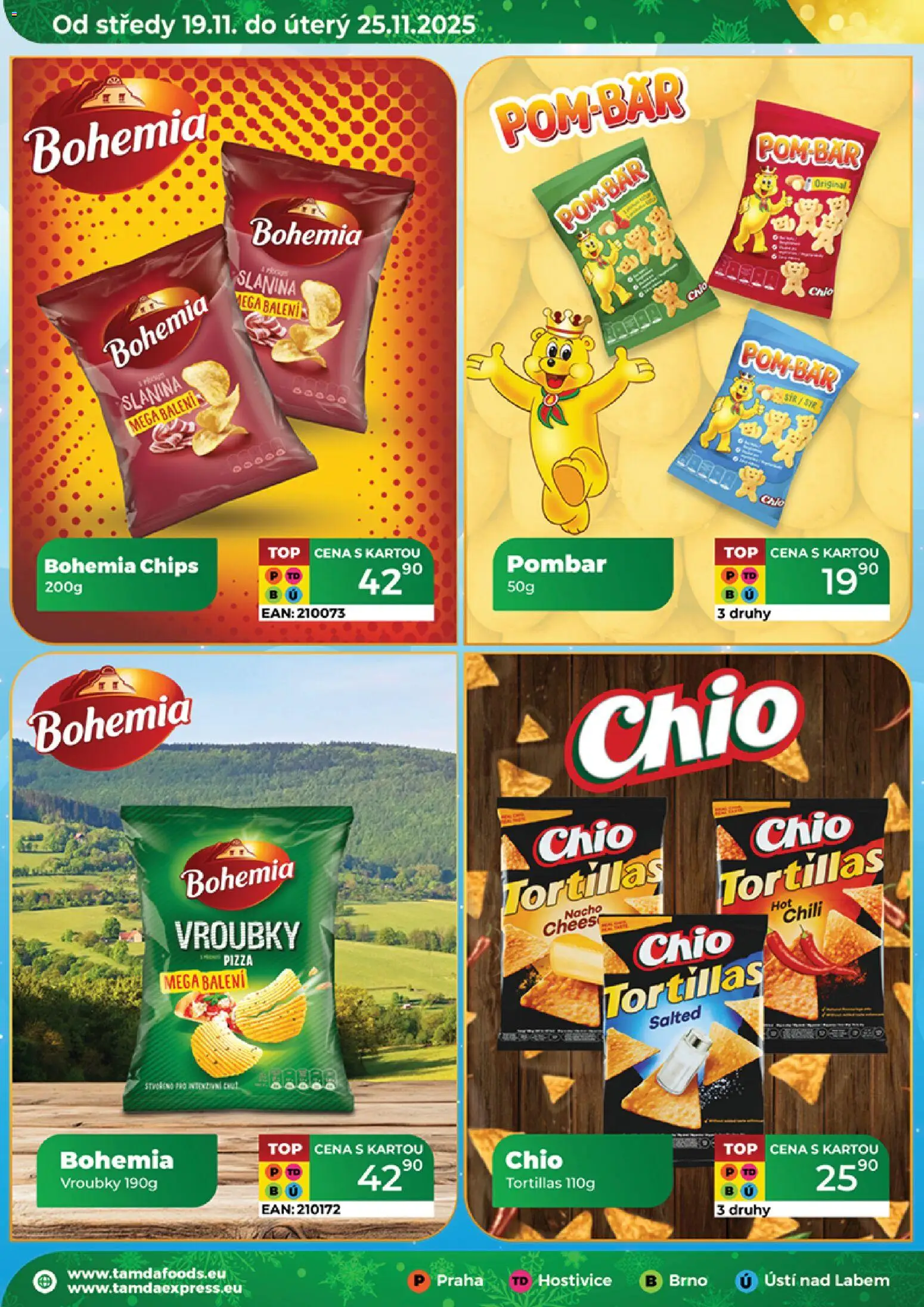 Tamda Foods leták od 19.11.2025 | Strana: 14 | Produkty: Pizza, Slanina, Bohemia chips