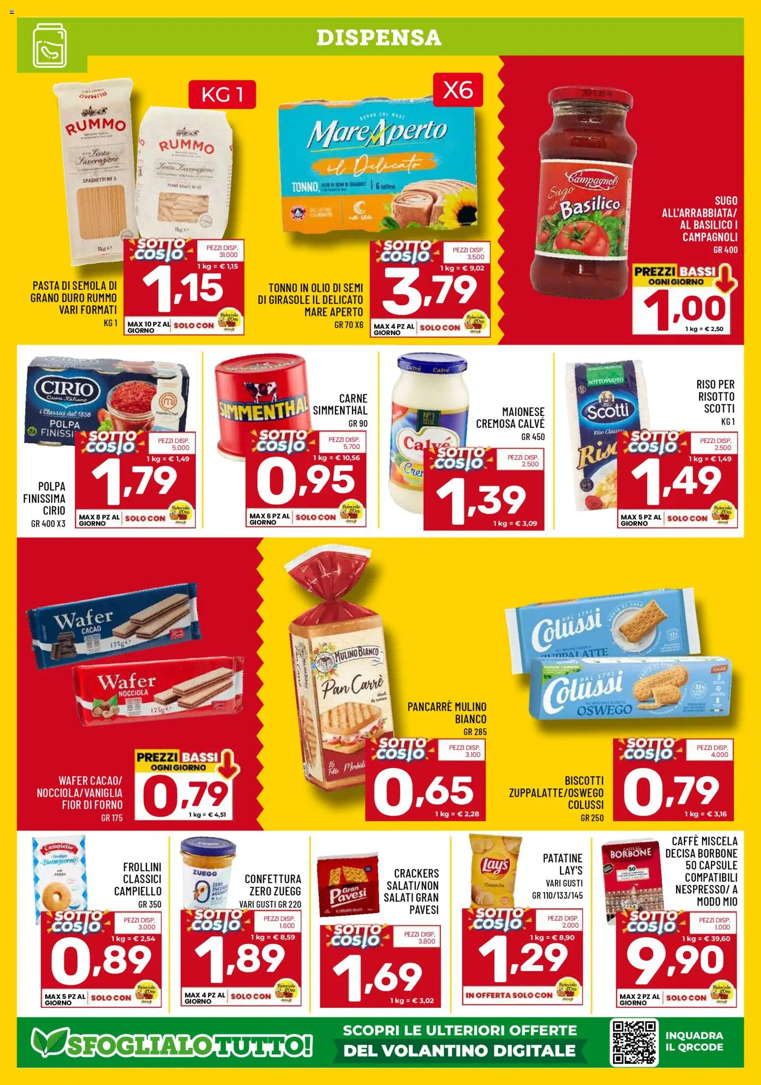 Volantino Il Centesimo del 23.01.2026 | Pagina: 4 | Prodotti: Caffè, Patatine, Maionese, Pasta