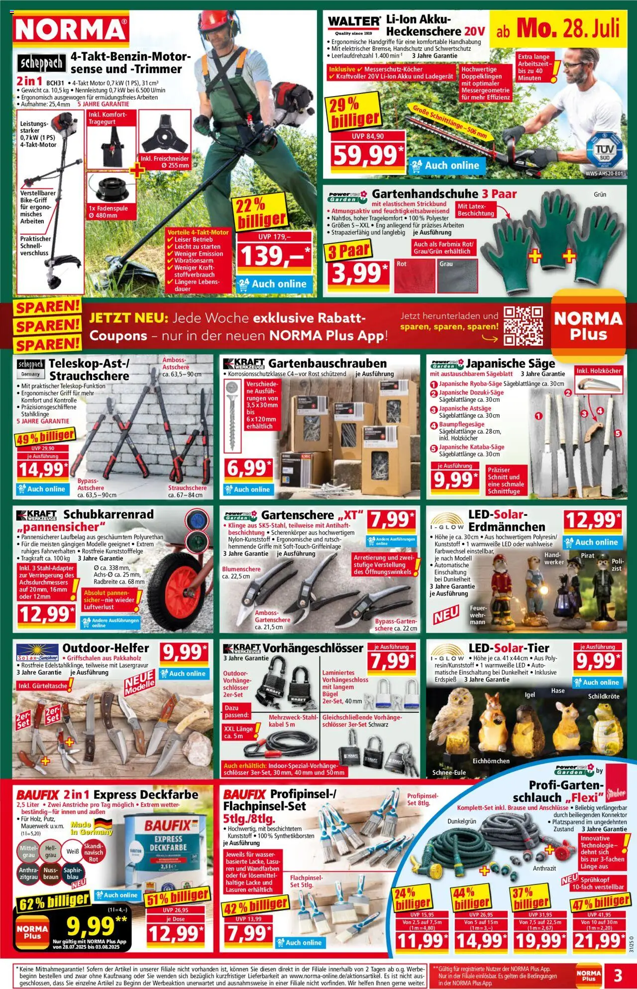 Norma Prospekt 	 - gültig ab dem 28.07.2025 | Seite: 3 | Produkte: Kabel, Gewicht, Wasser, Ladegerät