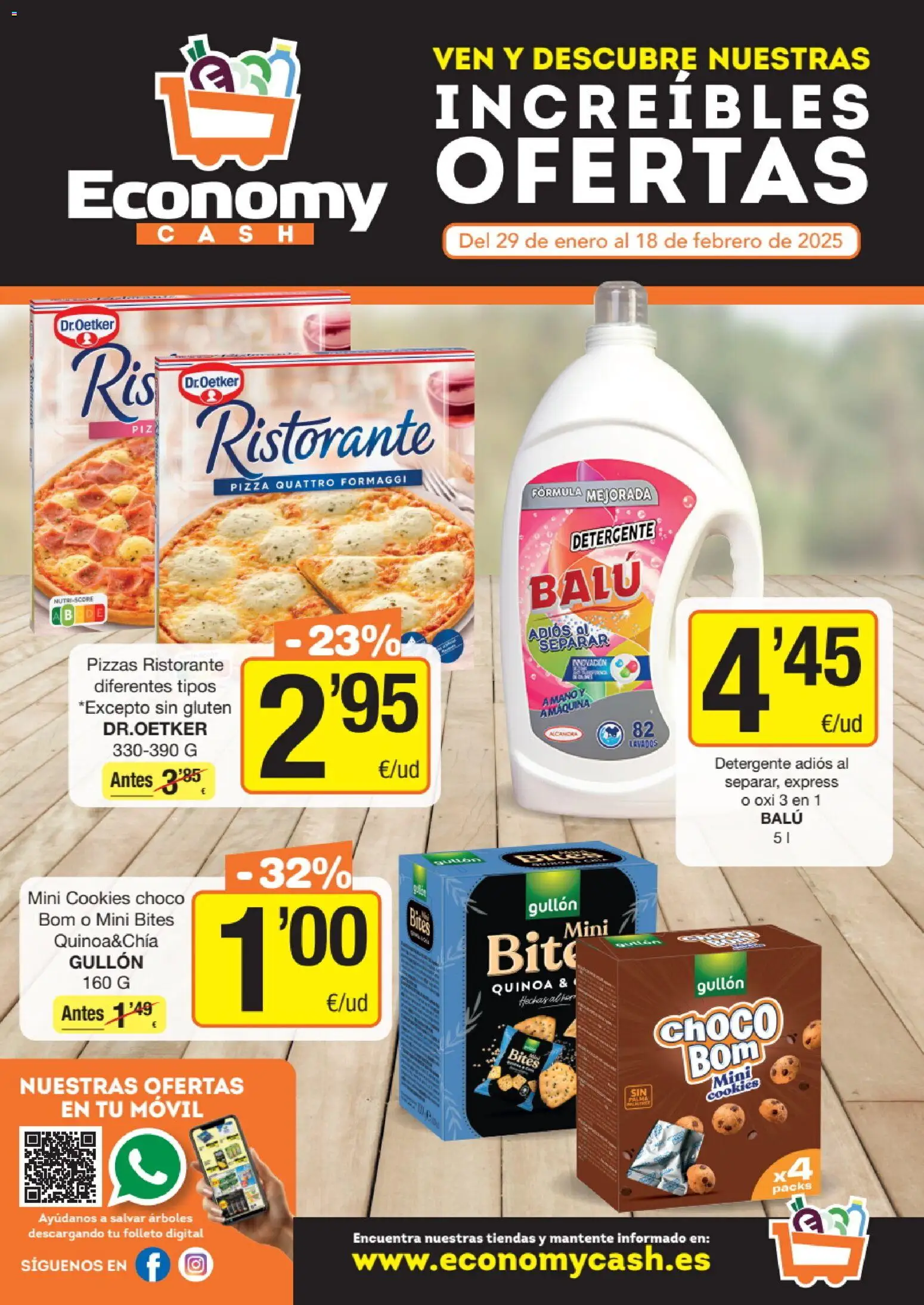 Economy Cash folleto │ válido desde el 29.01.2026 | Página: 1 | Productos: Detergente, Pizza