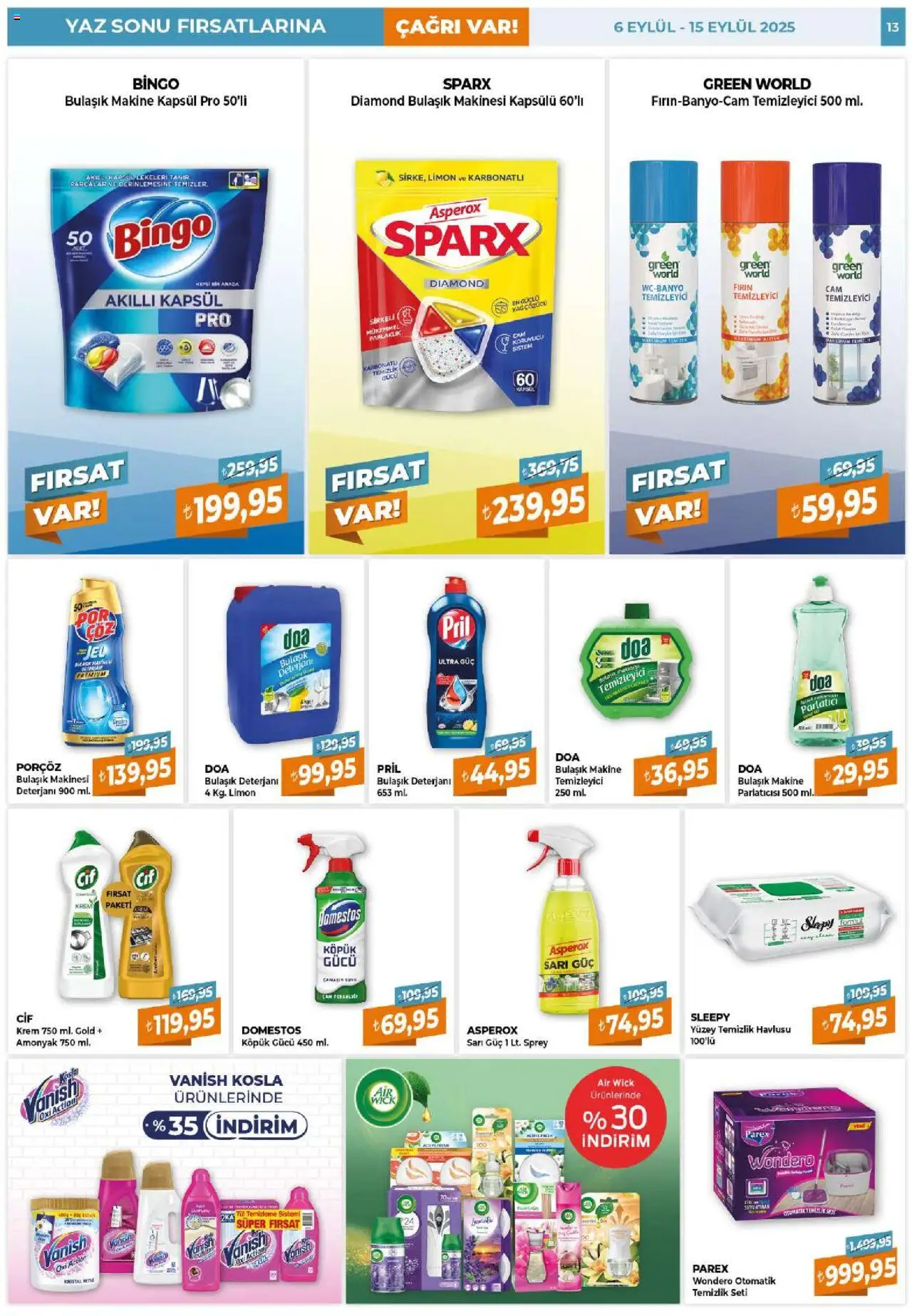 Çağrı Market Güncel Katalog - 06.09.2025 tarihinden itibaren geçerlidir | Sayfa: 13 | Ürünler: Yağ, Limon, Fırın, Bulaşık makinesi